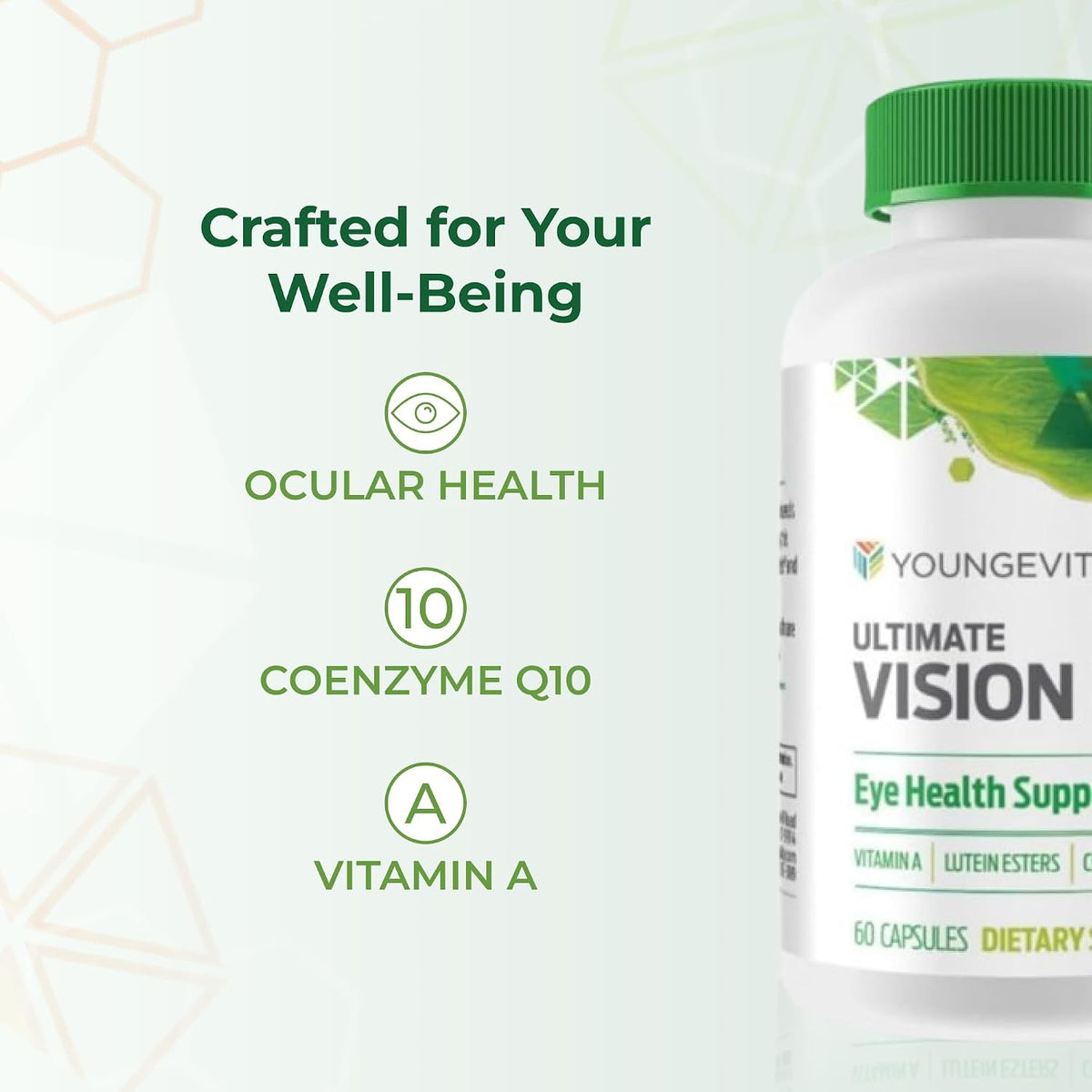 Youngevity Ultimate Vision FX – Eye Vitamin & Mineral Supplement, 60 Capsules - görsel 5