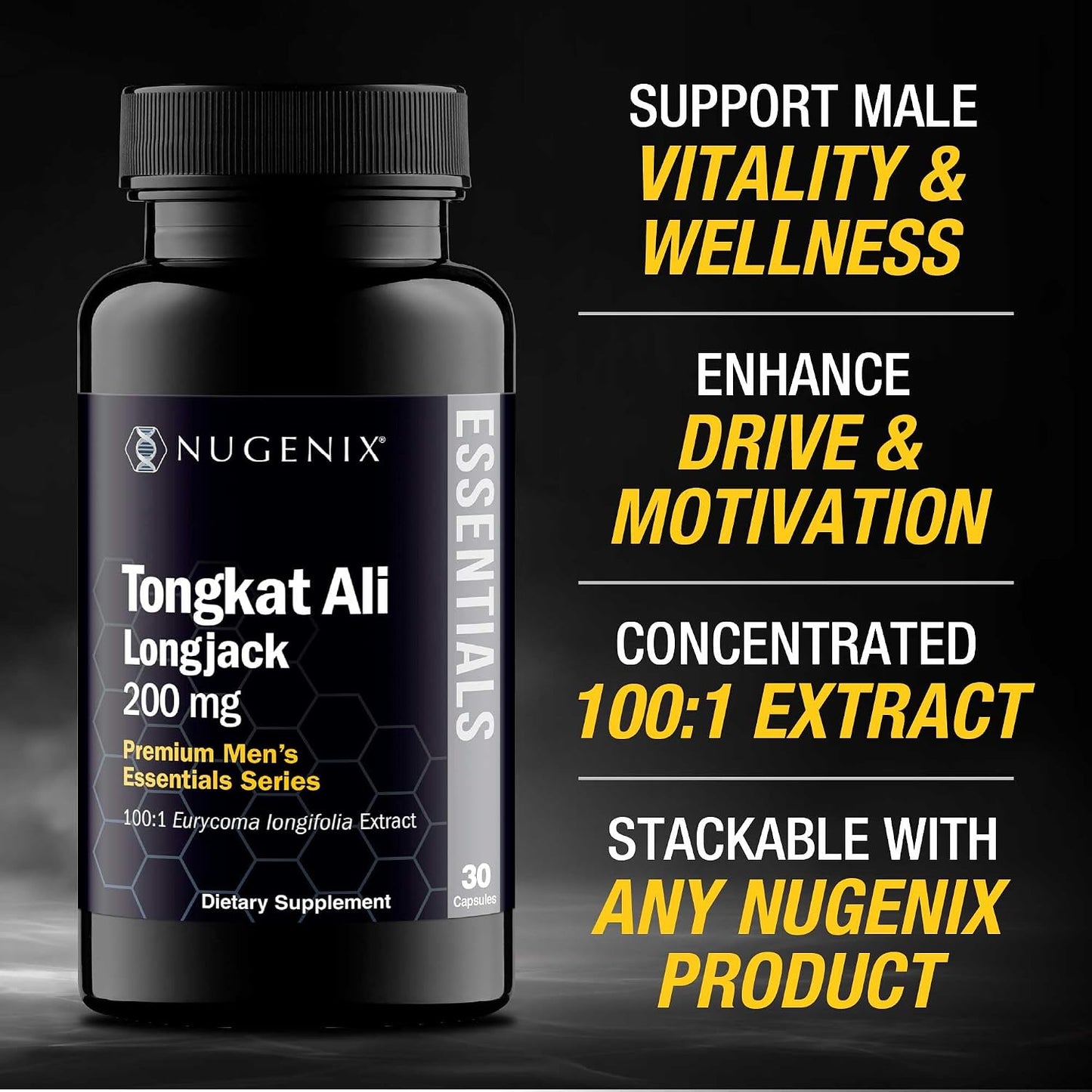 Nugenix Essentials Tongkat Ali for Men - 30 Capsules - görsel 4