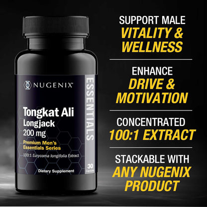 Nugenix Essentials Tongkat Ali for Men - 30 Capsules