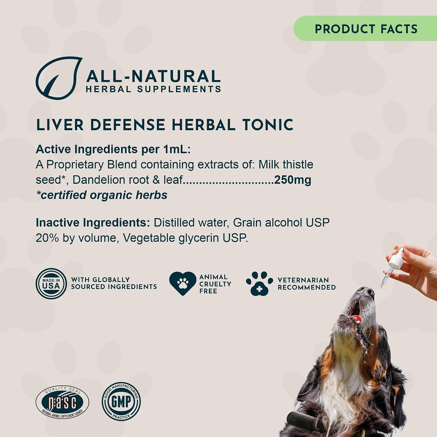 Animal Essentials Liver Defence for Dogs & Cats – Liver Support with Milk Thistle & Dandelion, 59 ml - görsel 6
