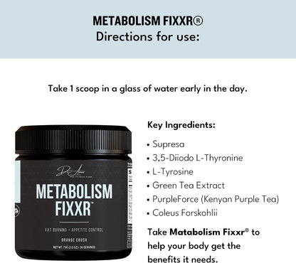 Fixxr Metabolism support by Dr. Amie – Orange Crush Flavour (30 Servings)