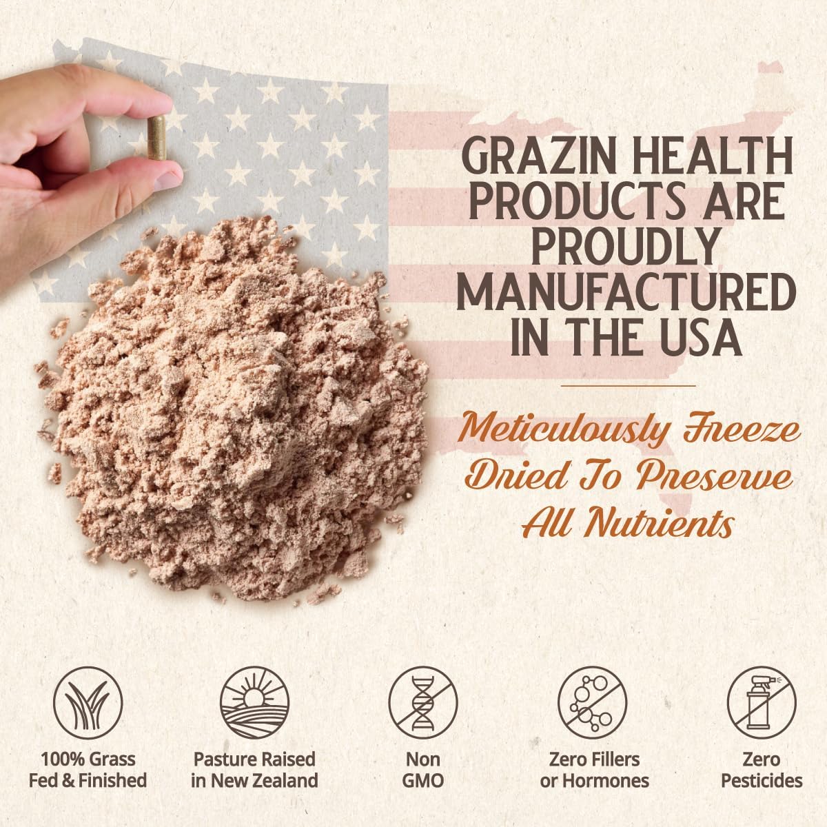 Grass-fed Bovine Kidney Capsules – 3000mg, Whole Food, New Zealand - görsel 8
