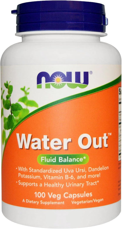 Now Foods Water Out, Fluid Balance, 100 Veggie Capsules (Pack of 2)