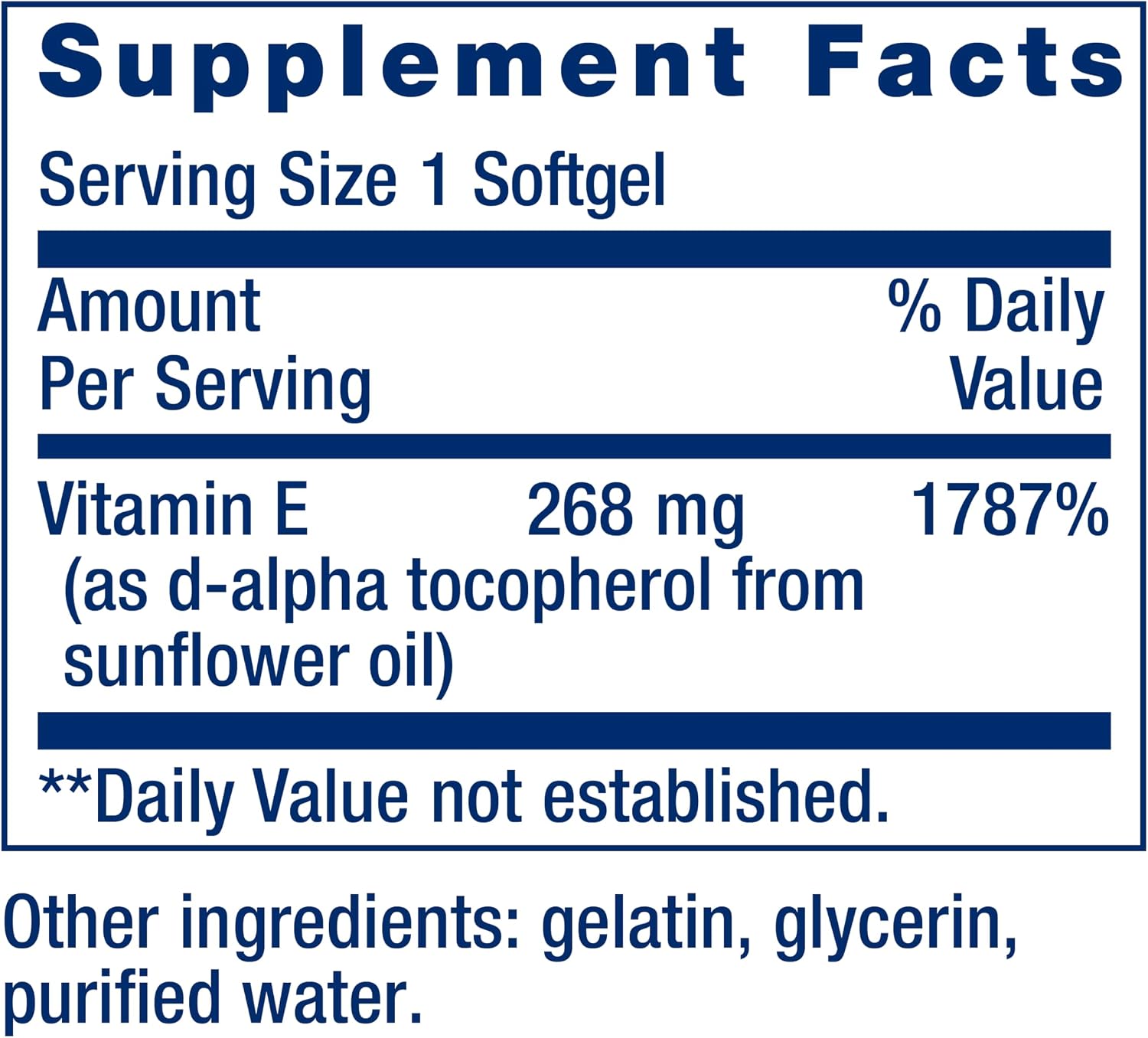 Life Extension Super Vitamin E, 268 mg (400 IU), Natural Vitamin E Supplement, 90 Softgels - görsel 3