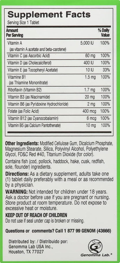 Shot B Energy Multivitamin - 60 Tablets (Pack of 12)