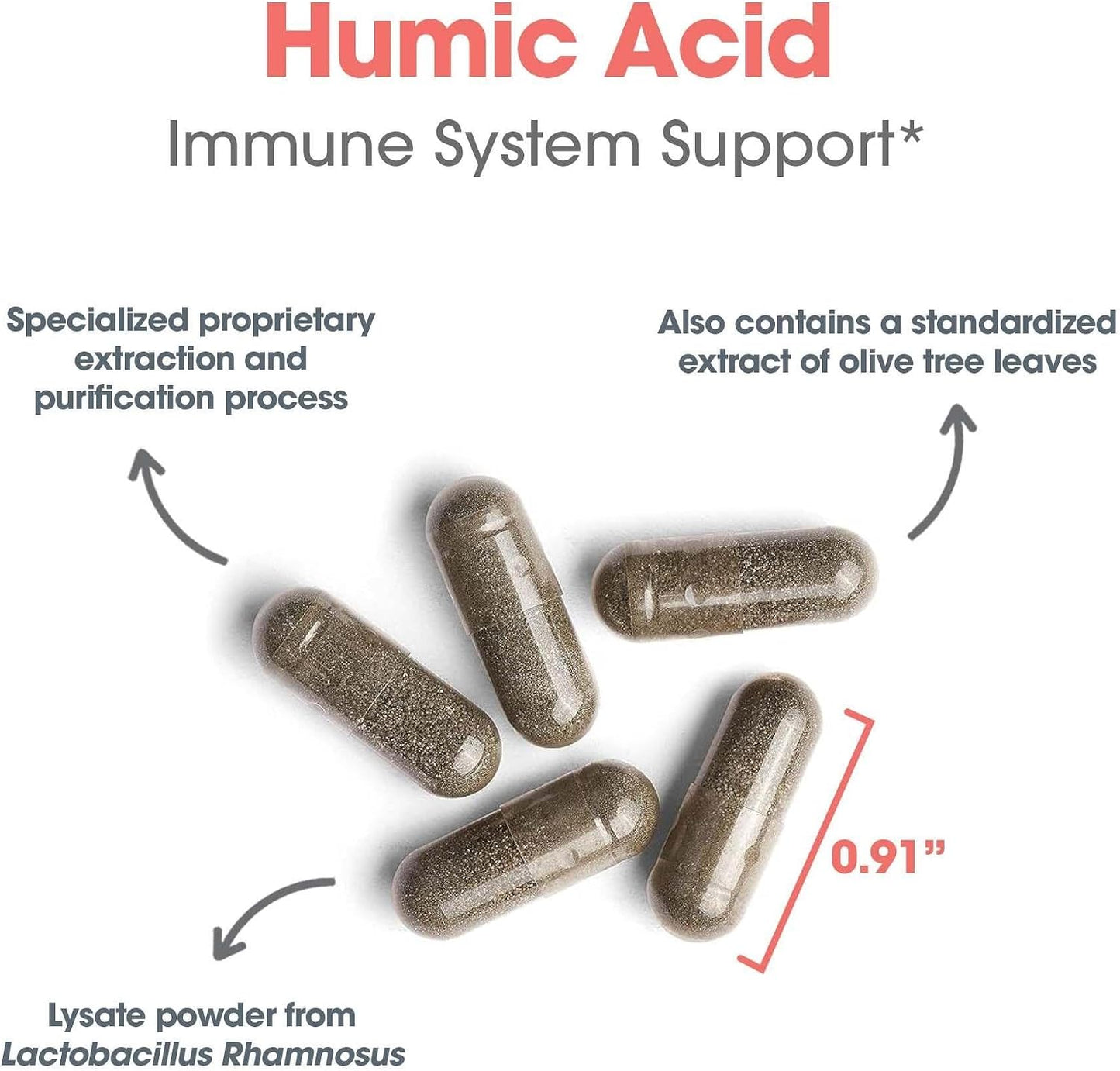 Nutricology Humic-Monolaurin Complex – 250 mg Humic Acid & 500 mg Monolaurin – Supports Natural Cleansing & Immune Defence – with Olive Leaf Extract – 120 Capsules - görsel 4