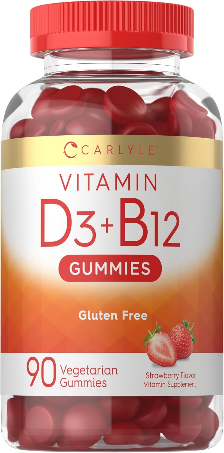 Carlyle Vitamin D3 + B12 Complex Gummies – 90 Count - görsel 1