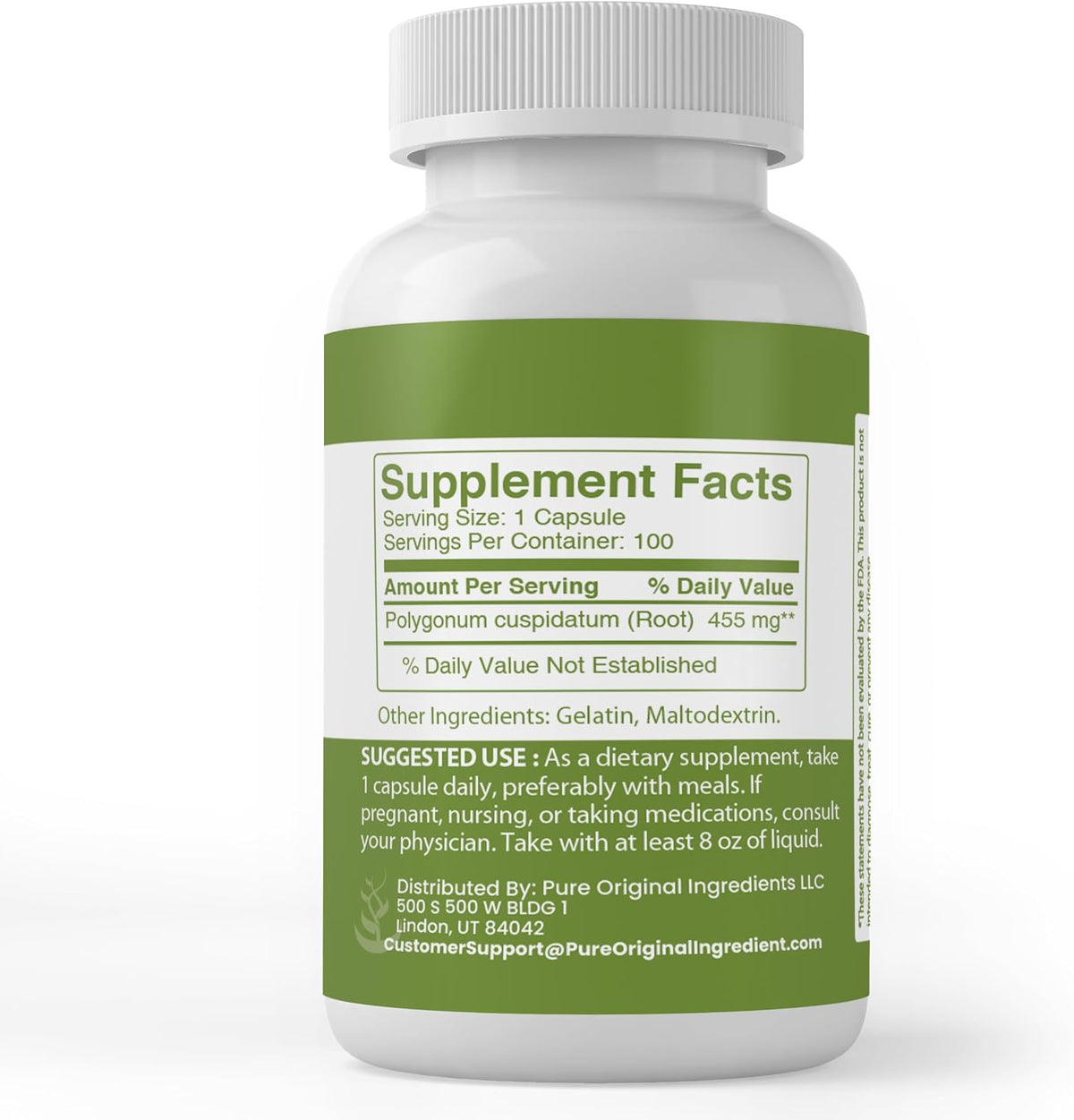 Pure Original Ingredients Japanese Knotweed, 100 Capsules - görsel 2