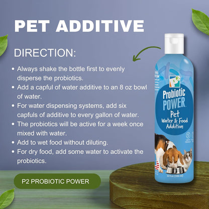 P2 Probiotic Power Pet Water and Food Additive – 340 g