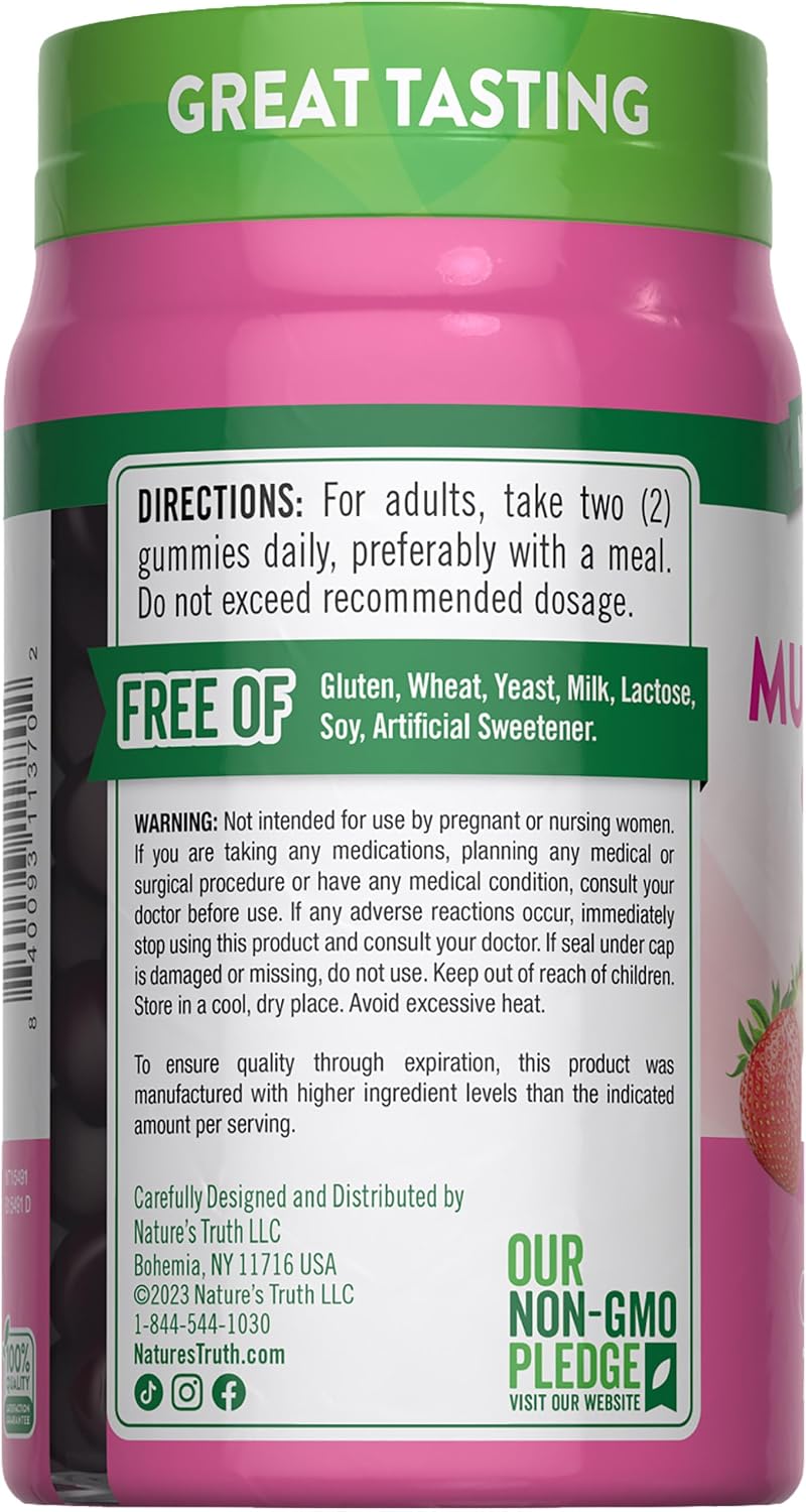 Nature's Truth Women's Multivitamin Gummies Plus Collagen & Biotin, 70 Count - görsel 7