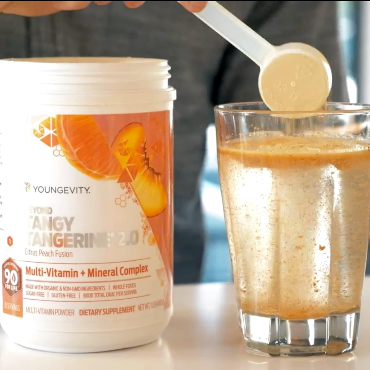 Youngevity Beyond Tangy Tangerine 2.0 Citrus Peach Fusion Multivitamin & Mineral Complex - görsel 3