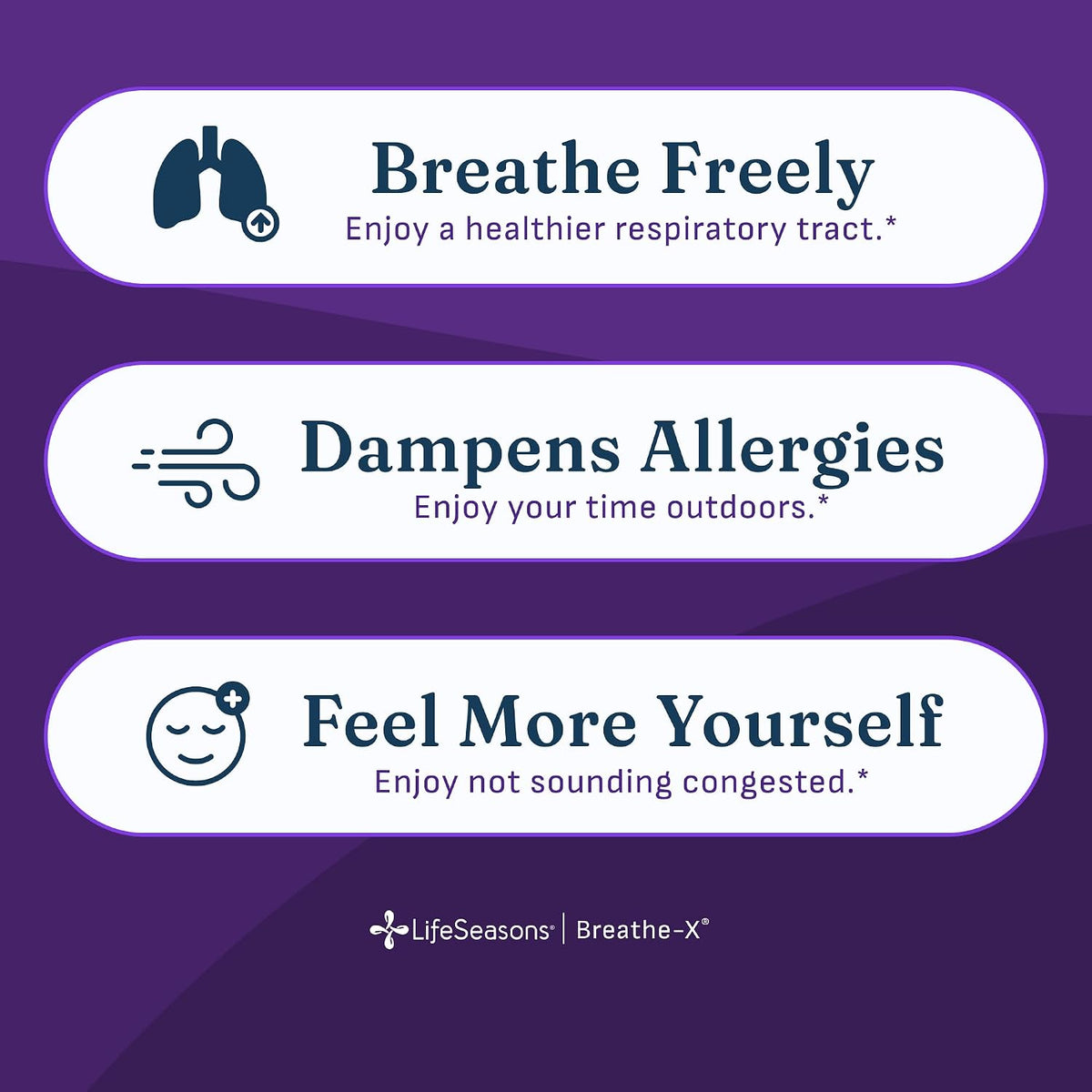 Breathe-X - Allergy & Sinus Relief Supplement - Supports Sinuses & Nasal Discomfort - Non-Drowsy & Fast-Acting - Quercetin, Bromelain, Citrus Bioflavonoids, Nettle Leaf & Vitamin C - 90 Capsules - görsel 2
