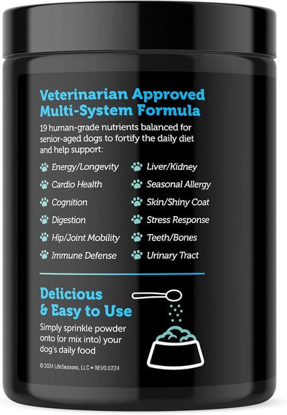 LifeStages Pet Nutrition Stage 3: Senior Dog Formula for Hip & Joint Support, Cognitive Health, and Healthy Skin & Coat - Natural Ingredients - Fish Oil, Flaxseed, Turmeric & Probiotics, Veterinary Approved