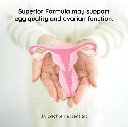 Dr. Brighten Myoinositol Plus - Doctor Formulated Ratio of Myo- and D-Chiro-Inositol to Support Hormone Balance, Healthy Ovarian Function, and Regular Menstrual Cycles