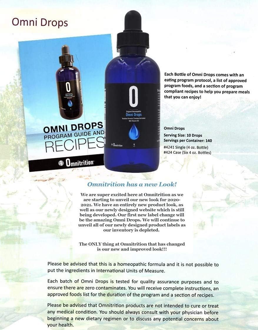 Omni Drops Diet Drops with Vitamin B12 - 118 ml with Programme Guide - görsel 3