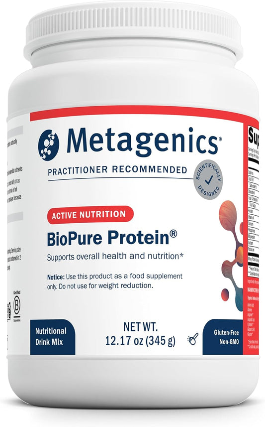 Metagenics BioPure Protein – Whey Protein Powder with Immunoglobulins, 16g Protein, 345g