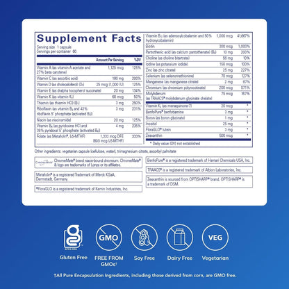 Pure Encapsulations PureGenomics Multivitamin – Targeted Support for Common Genetic Variations