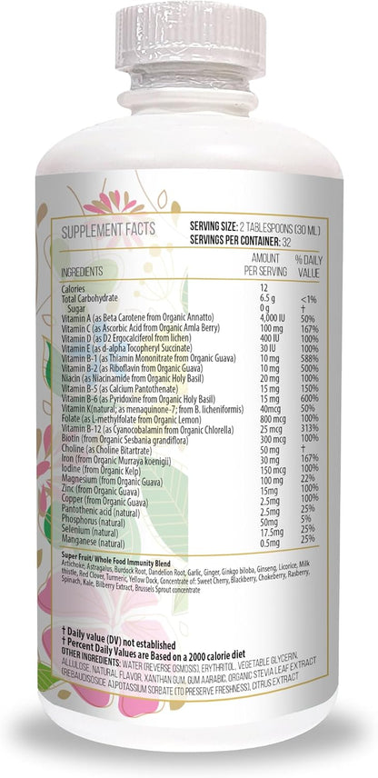 Actif Liver Mega Liquid Support - Complete Liver and Bile Maximum Strength Supplement, Non-GMO, 946 ml