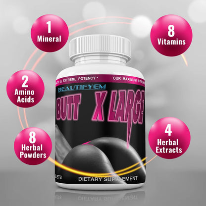 Butt X-Large Booty Enhancement Supplement - 1 Month's Supply