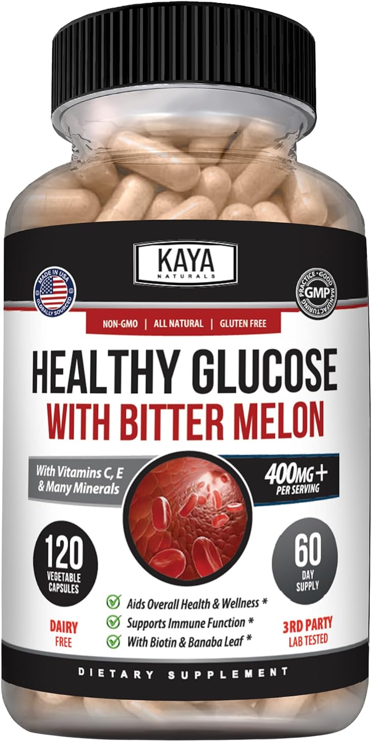 Kaya Naturals Healthy Gluco with Bittermelon Capsules - 120 - görsel 1