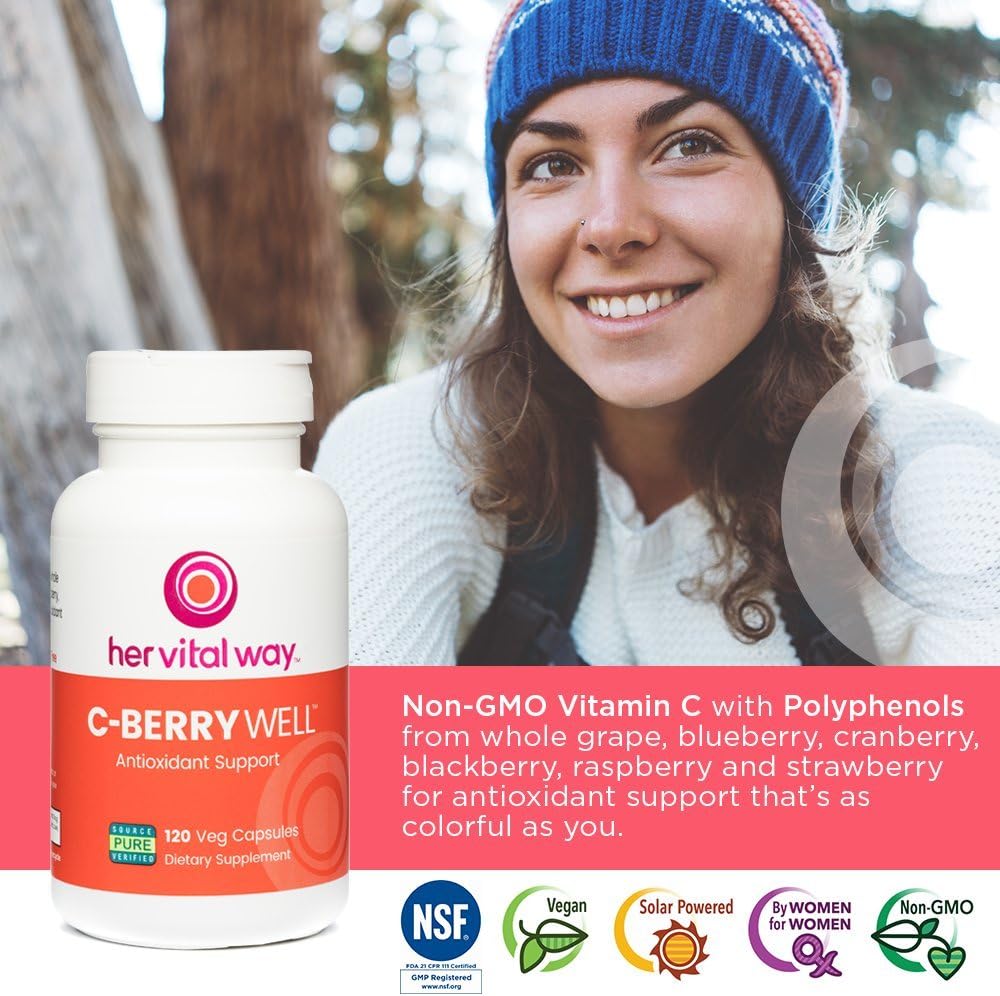 C-BerryWell Vitamin C Plus Berry Polyphenols Antioxidant Support - görsel 3