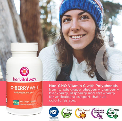C-BerryWell Vitamin C Plus Berry Polyphenols Antioxidant Support