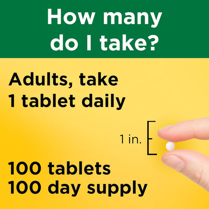 Nature Made Vitamin B6 100mg Tablets - Energy Metabolism Support - 100 Tablets