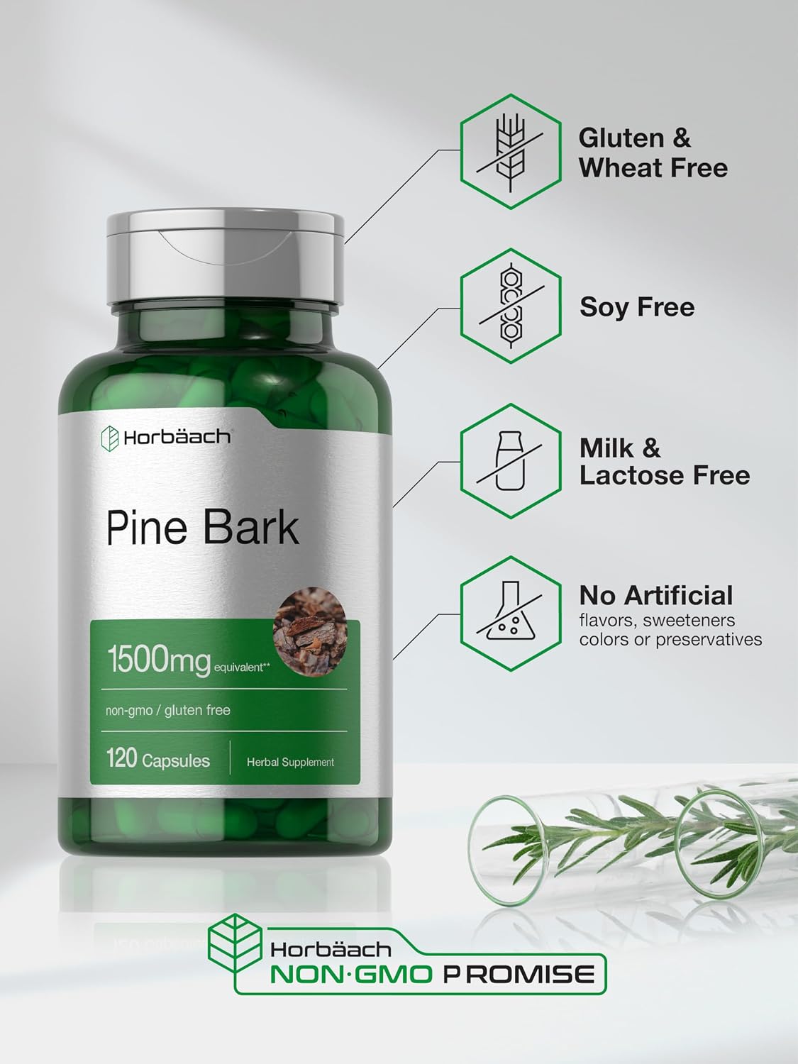 Horbäach Pine Bark Extract Capsules - görsel 5