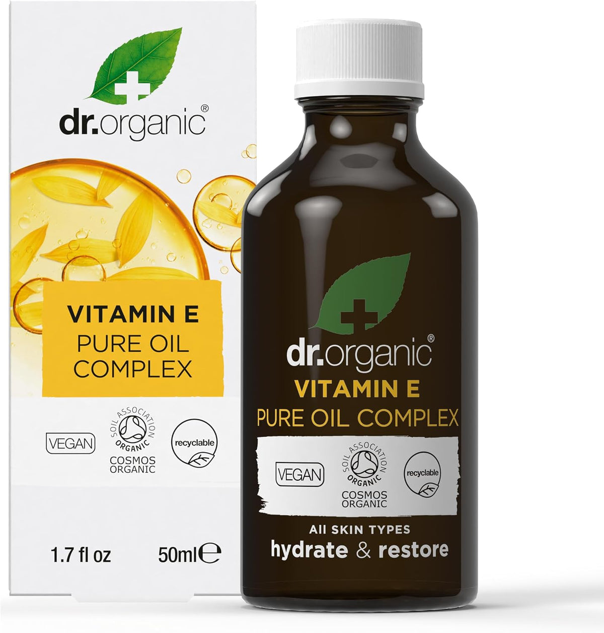 Dr. Organic Vitamin E Pure Oil Complex - Nourishing Body Oil, 50 ml - görsel 1