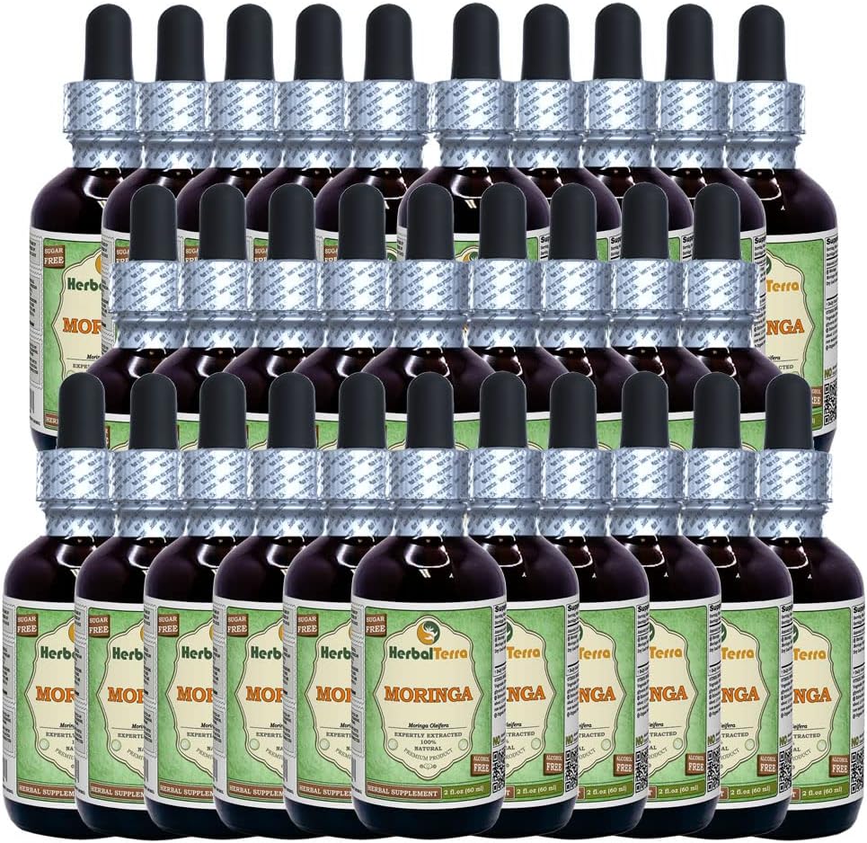 HerbalTerra Organic Moringa (Moringa Oleifera) Tincture - Dried Leaf Powder Liquid Extract, 946 ml - görsel 9
