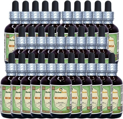 HerbalTerra Organic Moringa (Moringa Oleifera) Tincture - Dried Leaf Powder Liquid Extract, 946 ml
