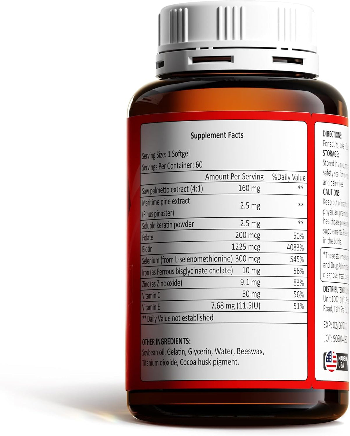 NiceTop Hair Growth Supplement for Women with Biotin & Saw Palmetto - görsel 2