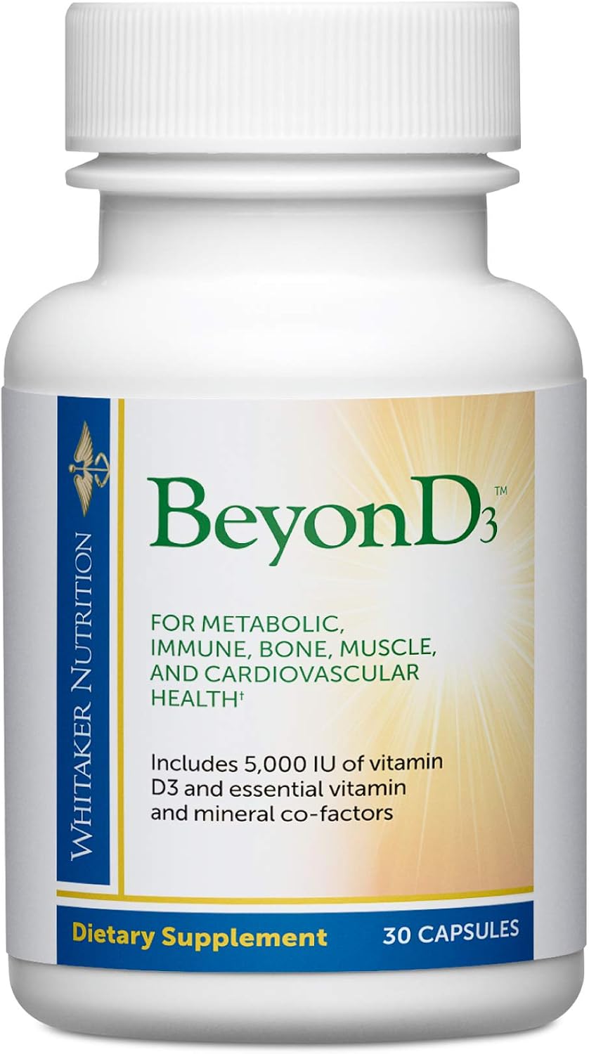 Dr. Whitaker's BeyonD3 - Vitamin D3 Supplement with K2, Magnesium, Zinc & Boron, 30 Capsules - görsel 1