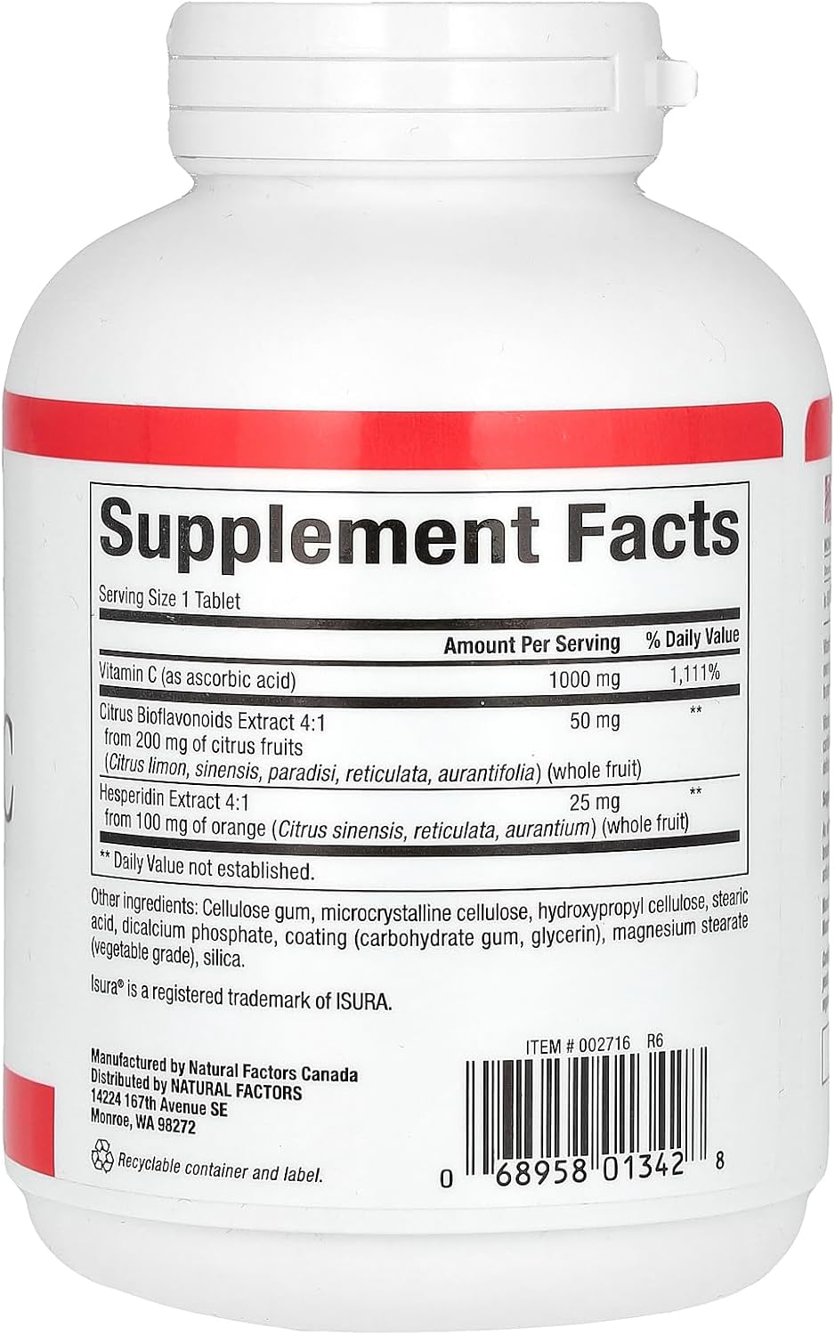 Natural Factors Vitamin C 1000 mg Time Release - görsel 2