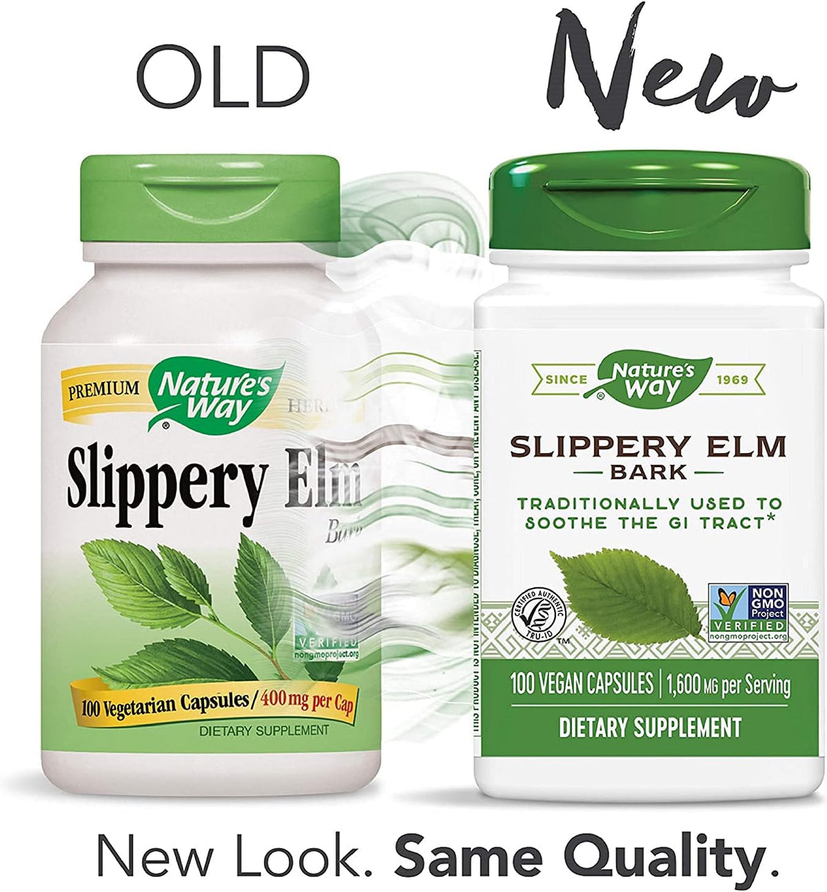 Nature's Way Slippery Elm Bark, 100 Veg Capsules (3-Pack) - görsel 2