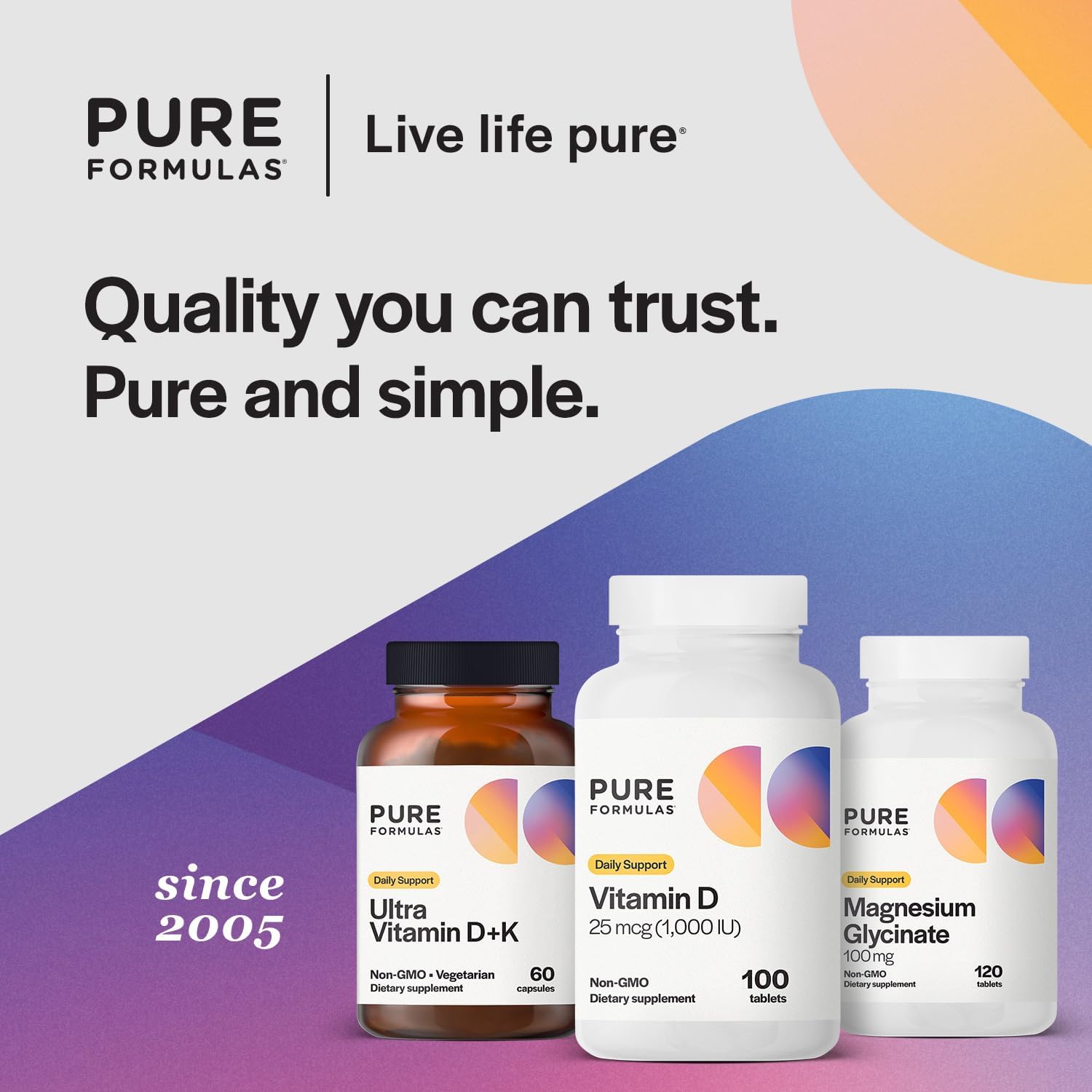 PureFormulas Vitamin D3 1,000 IU (25 mcg) – Premium Vitamin D Supplement for Bone Health, Immune Support, and Overall Wellness – Non-GMO – 100 Tablets - görsel 6