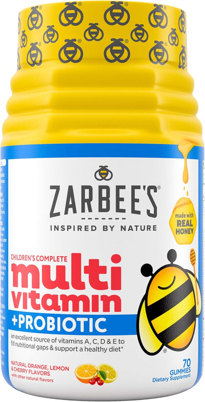 Zarbee's Kid's Complete Multivitamin + Probiotic Gummies – 70 Count