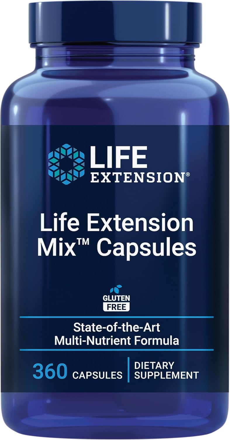 Life Extension Mix™ Capsules, High-Potency Advanced Vitamin, Mineral, Fruit & Vegetable Formula - görsel 1