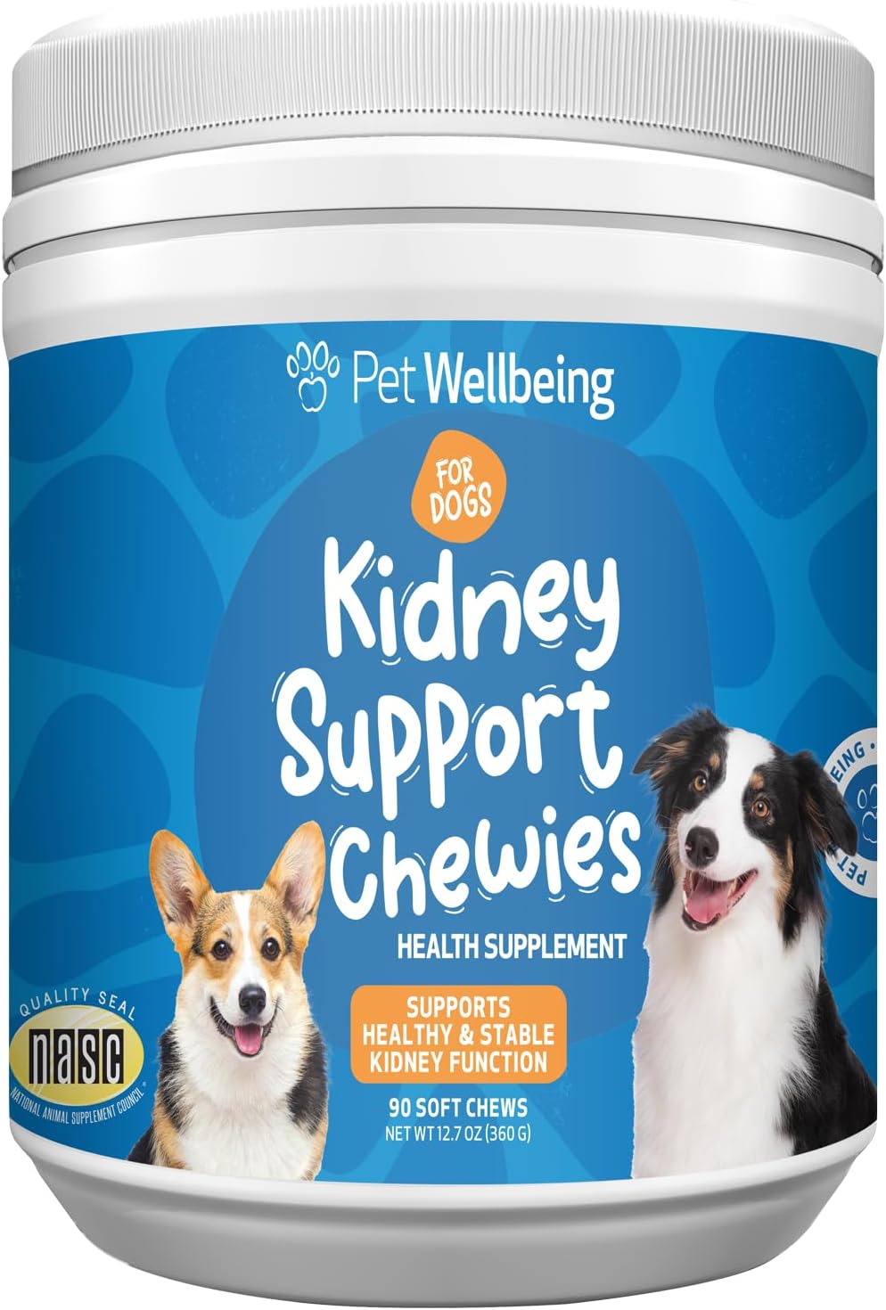Pet Wellbeing Kidney Support Chewies for Dogs – Vet-Formulated Herbal Soft Chews – 90 Count - görsel 1