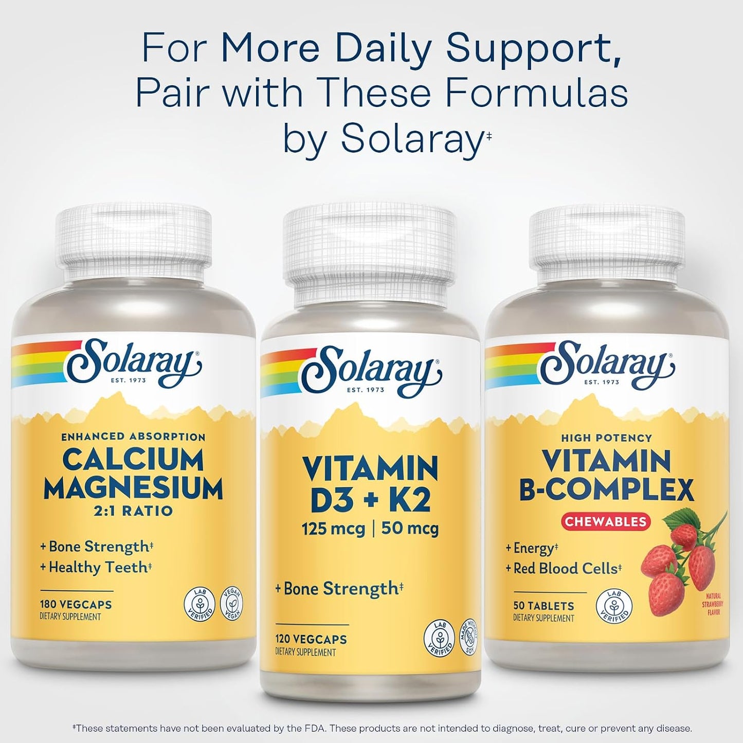 SOLARAY Vitamin B-Complex Chewables – Strawberry Flavour – 50 Tablets - görsel 7
