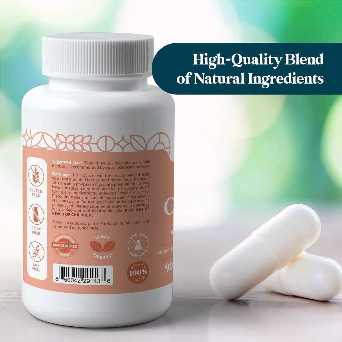 Pattern Wellness Fibro Complex – Advanced Formula with BioPerine® for Nutrient Absorption – Supports Muscle, Joint & Mobility Health – 90 Vegan Capsules - görsel 7