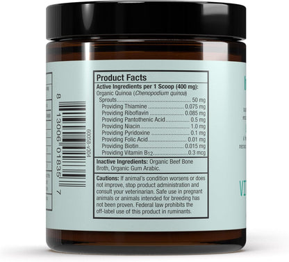 Bark & Whiskers Organic Vitamin B Complex - B Vitamins for Normal Energy & Nervous System Function in Cats & Dogs - Certified Organic - 24 g