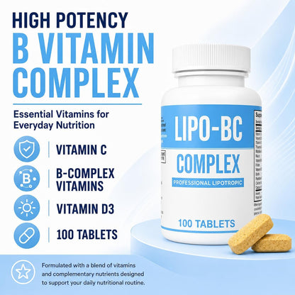 Lipo BC Complex, 200 Tablets (2-Pack)