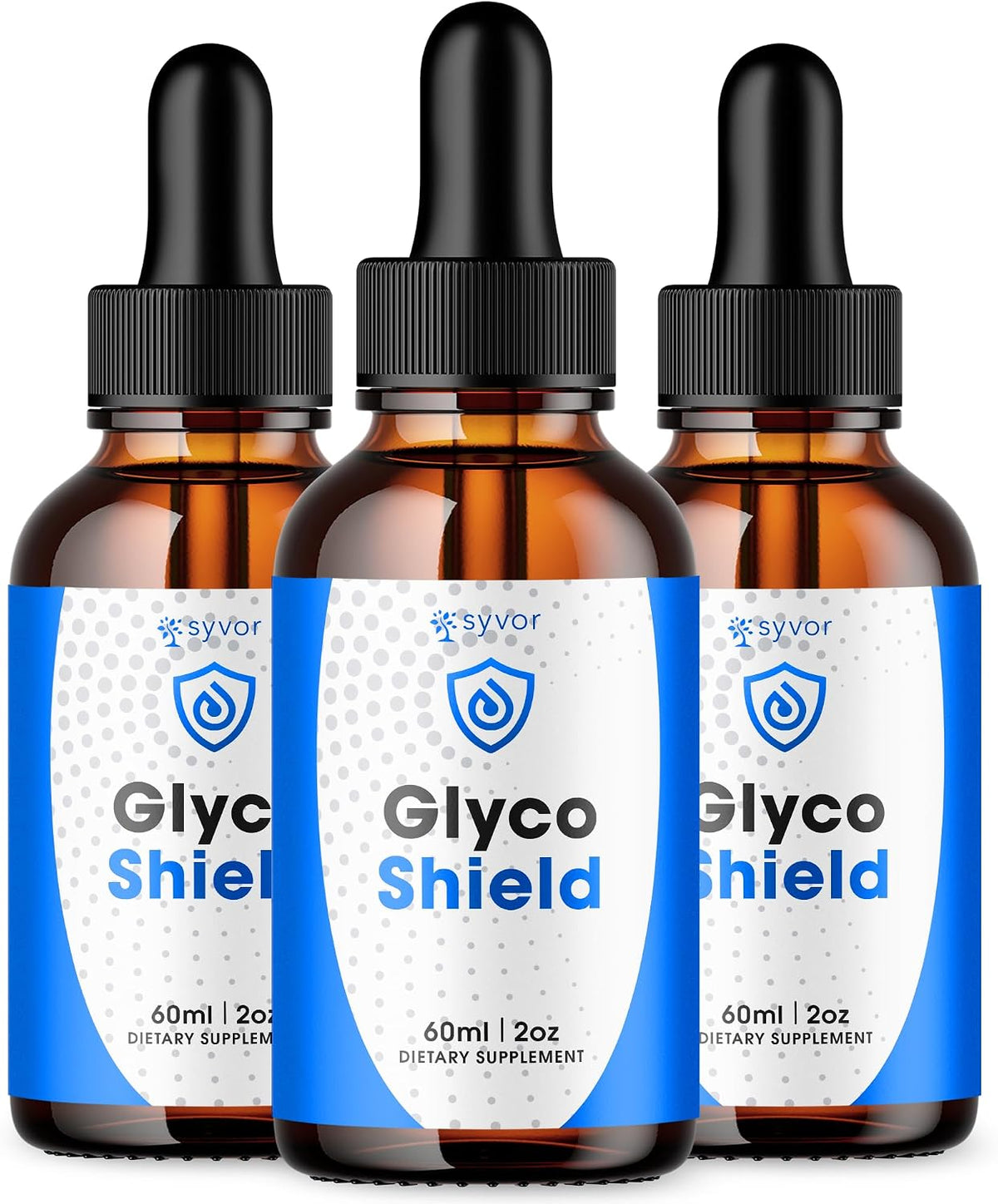 (3 Pack) Glyco Shield Drops, Official Glyco Shield Blood Support Drops with All Natural Ingredients, GlycoShield Maximum Strength Liquid Supplement Supporting Health & Wellness Naturally (90 Servings) - görsel 1