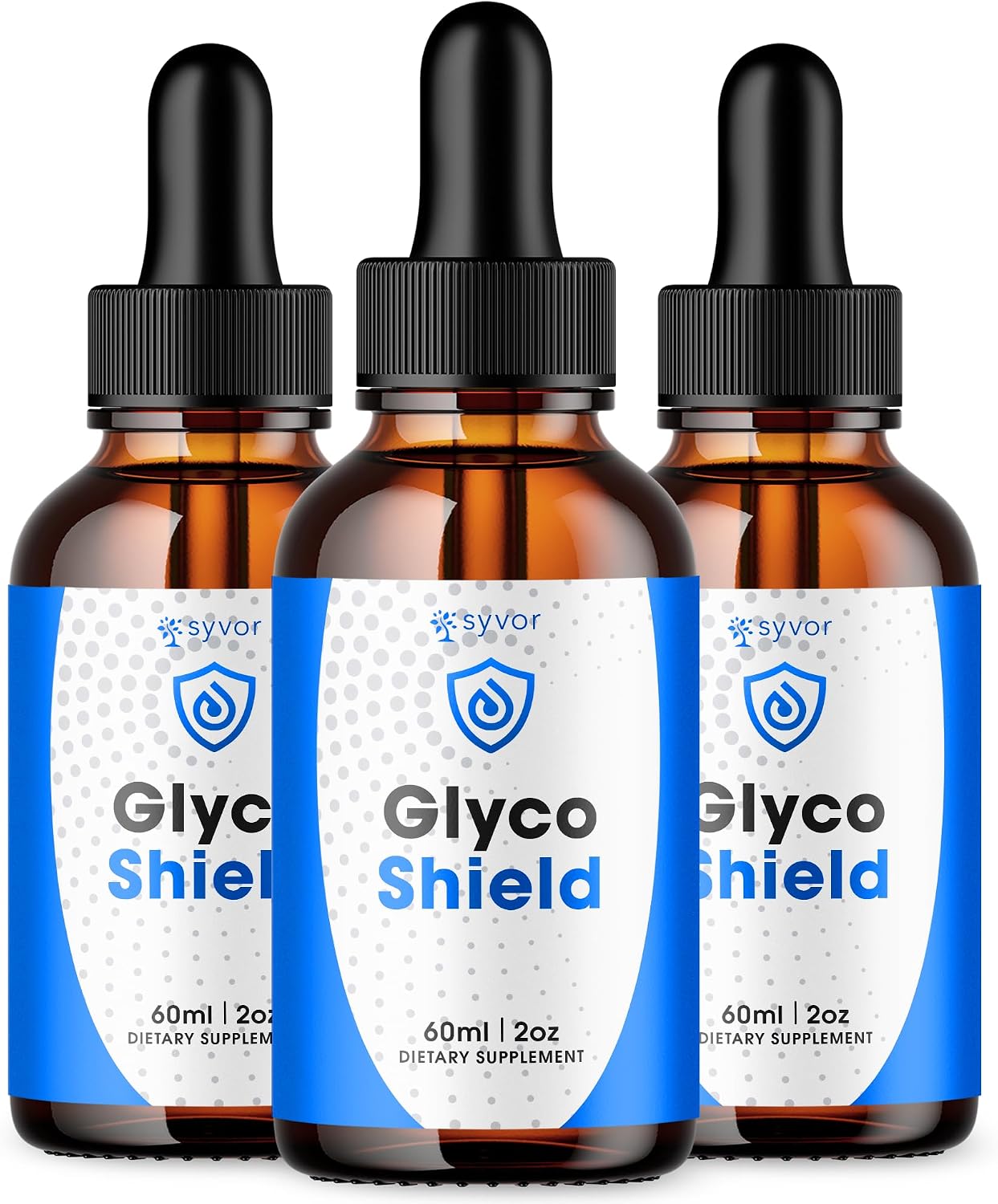 (3 Pack) Glyco Shield Drops, Official Glyco Shield Blood Support Drops with All Natural Ingredients, GlycoShield Maximum Strength Liquid Supplement Supporting Health & Wellness Naturally (90 Servings) - görsel 1