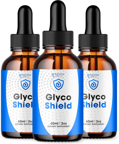 (3 Pack) Glyco Shield Drops, Official Glyco Shield Blood Support Drops with All Natural Ingredients, GlycoShield Maximum Strength Liquid Supplement Supporting Health & Wellness Naturally (90 Servings)