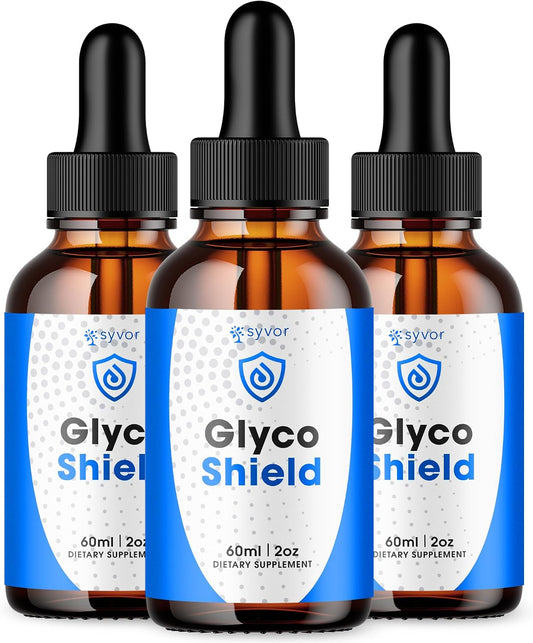 (3 Pack) Glyco Shield Drops, Official Glyco Shield Blood Support Drops with All Natural Ingredients, GlycoShield Maximum Strength Liquid Supplement Supporting Health & Wellness Naturally (90 Servings)