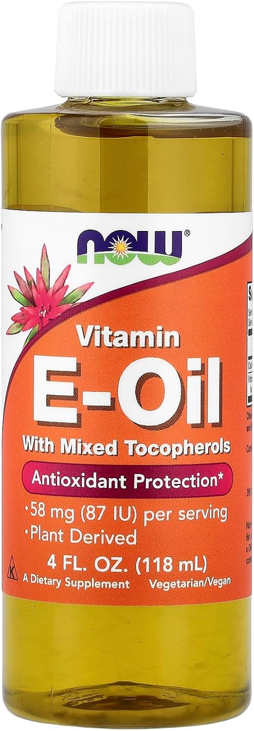 NOW Foods Vitamin E Liquid - 80% Mixed Tocopherols - 4 oz (118 ml) - görsel 1