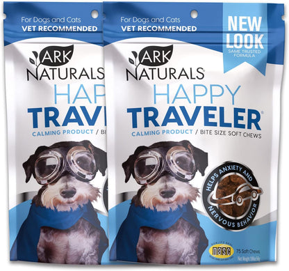 ARK NATURALS Happy Traveller Calming Chews for Dogs & Cats