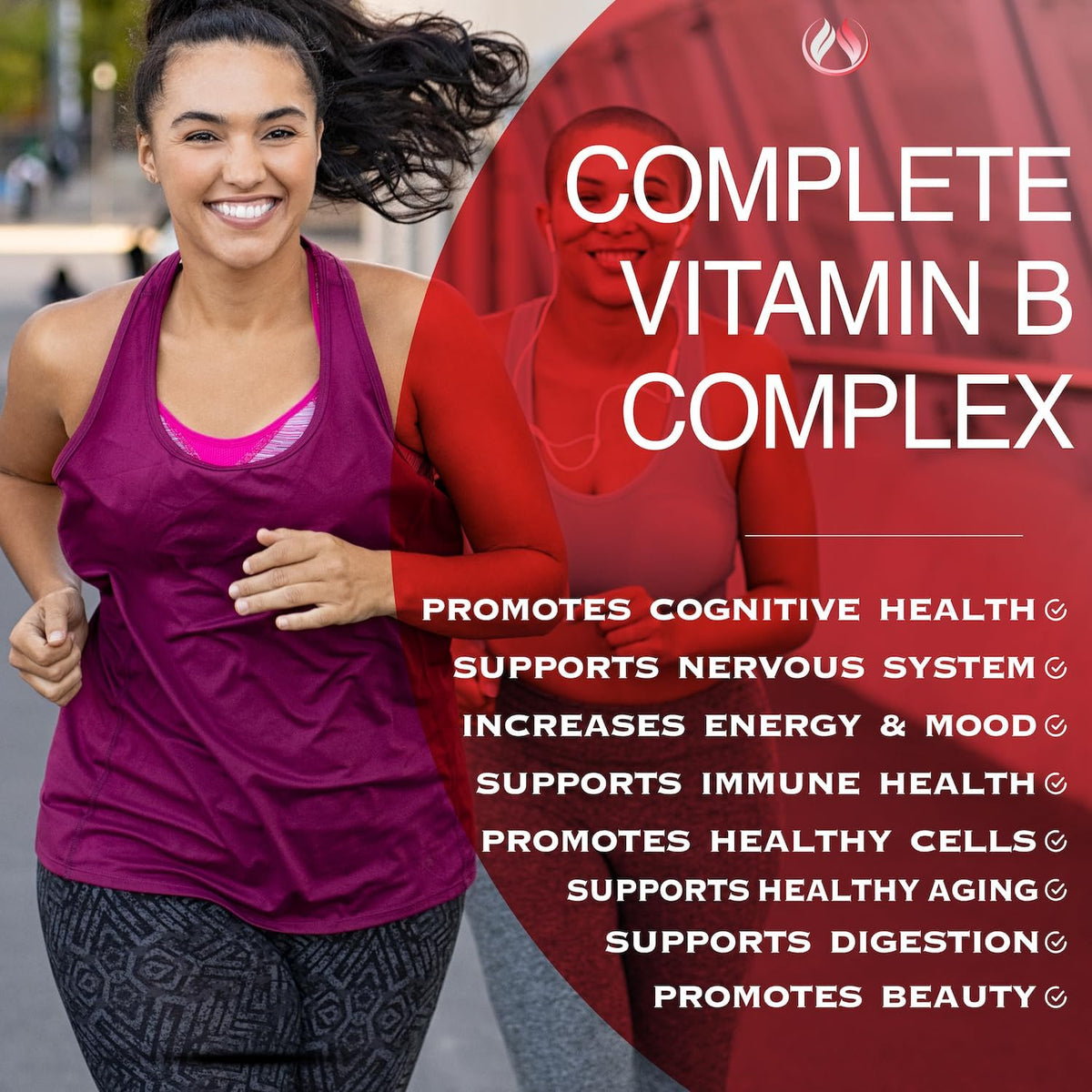 Vitamin B Complex with Vitamin C, Biotin, Inositol, Folic Acid – Energy, Brain and Immune Support - görsel 10